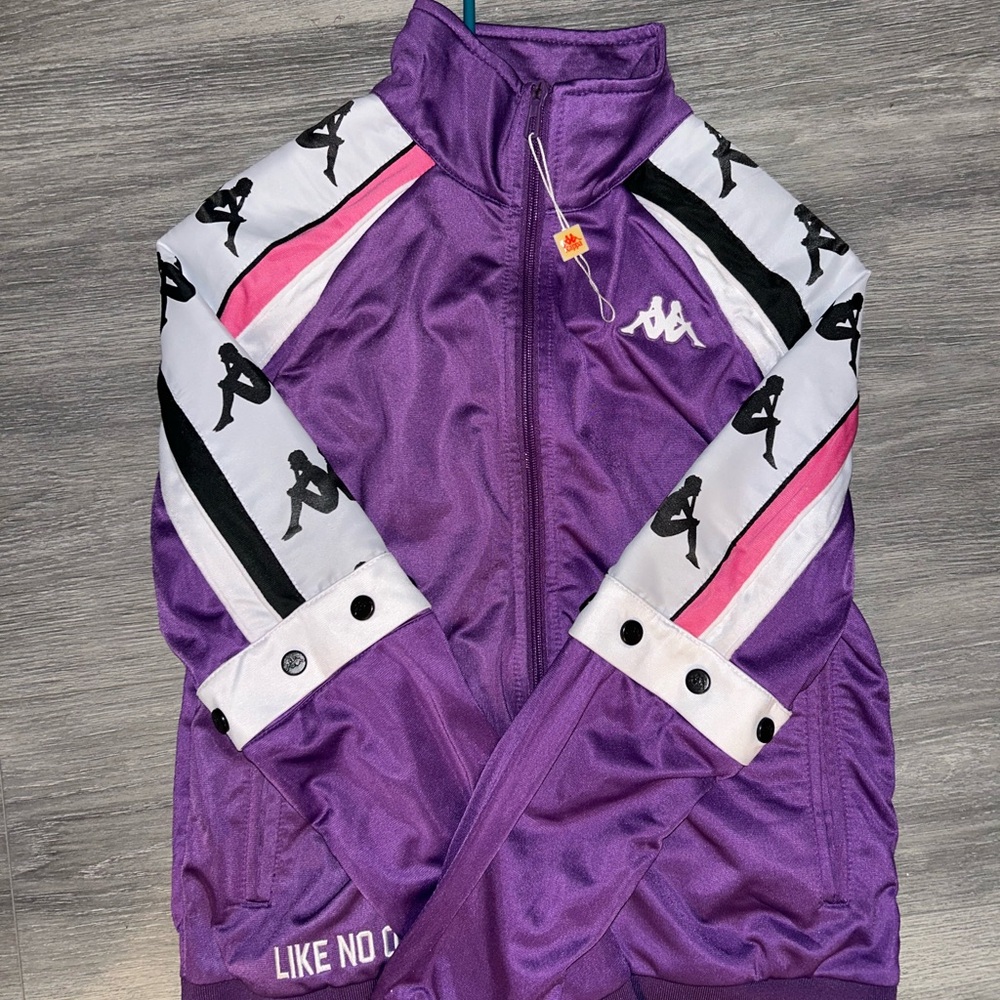 KAPPA purple, pink, white jacket 

Size: extra small